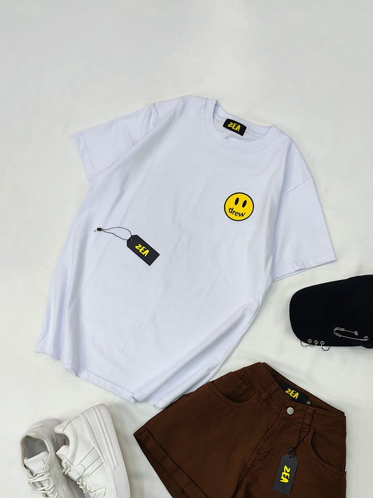 Polo Emoji Oversize Blanco