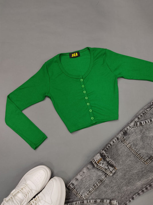 Cardigan Rib Verde