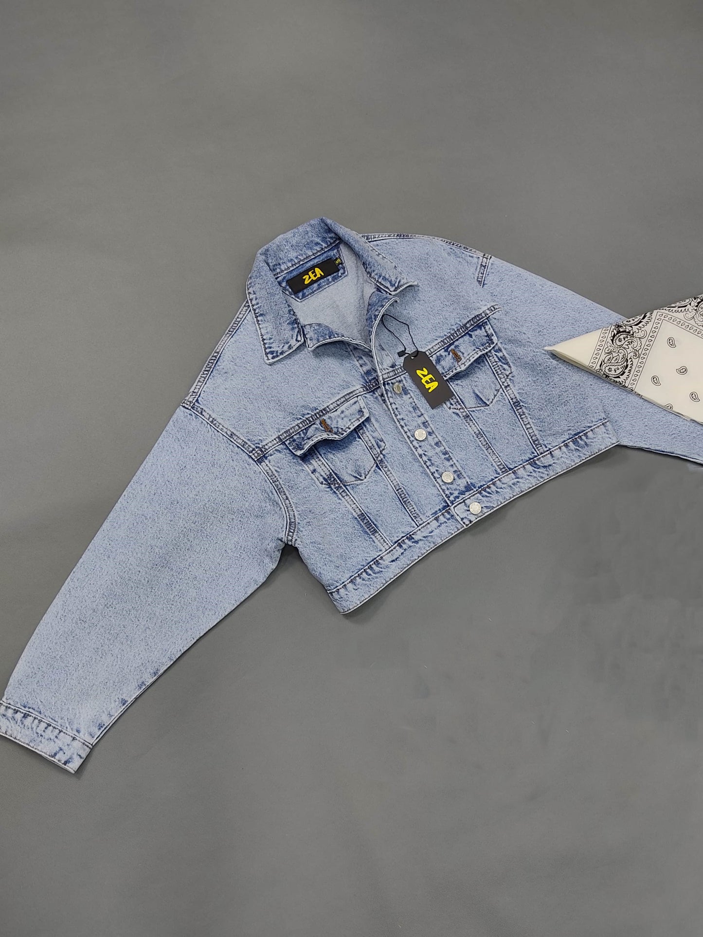 Jacket Denim Celeste