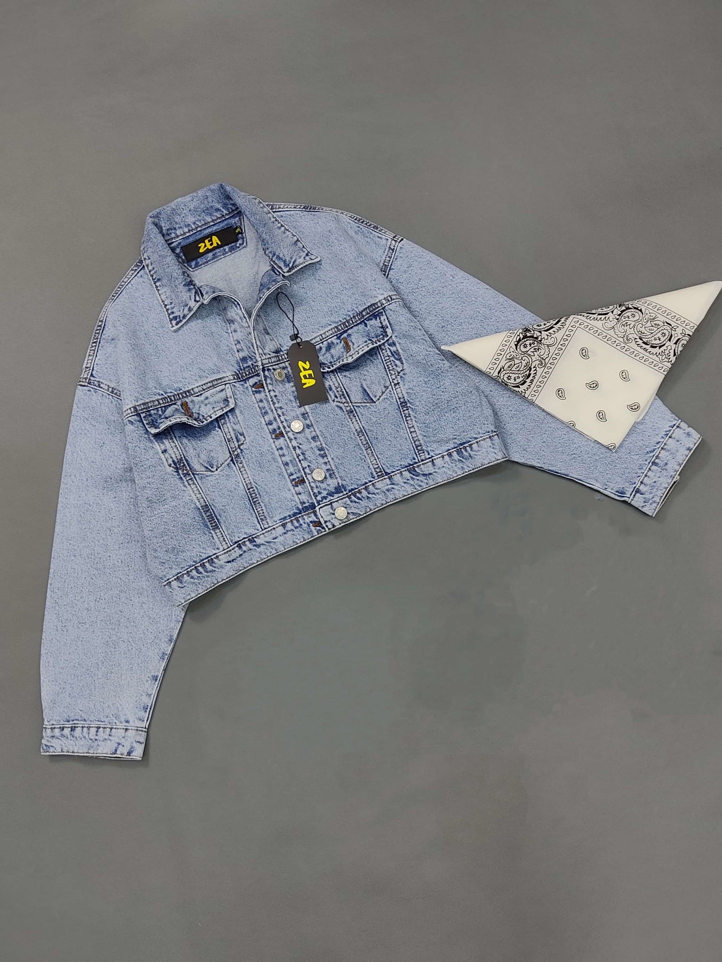 Jacket Denim Celeste