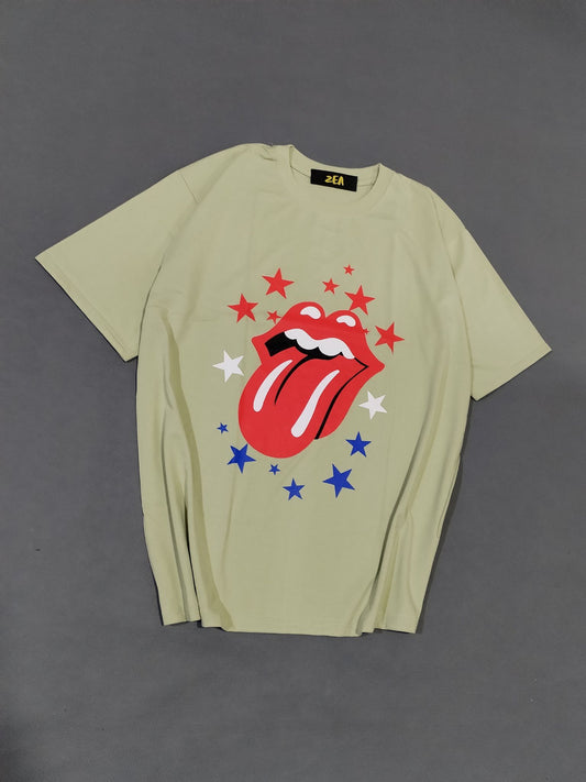 Polo Oversize Rolling Stones Verde