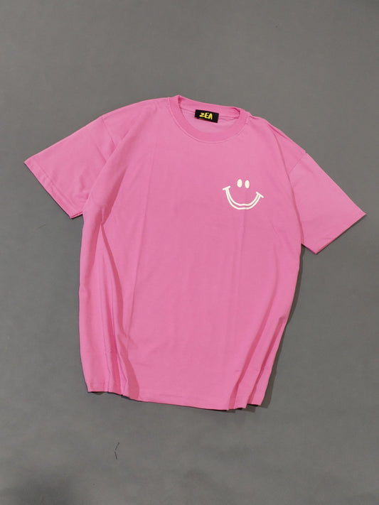 Polo Oversize Sonrisa Fucsia