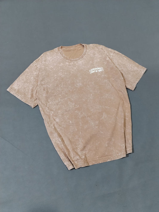 Polo Oversize Acid Wash Beige