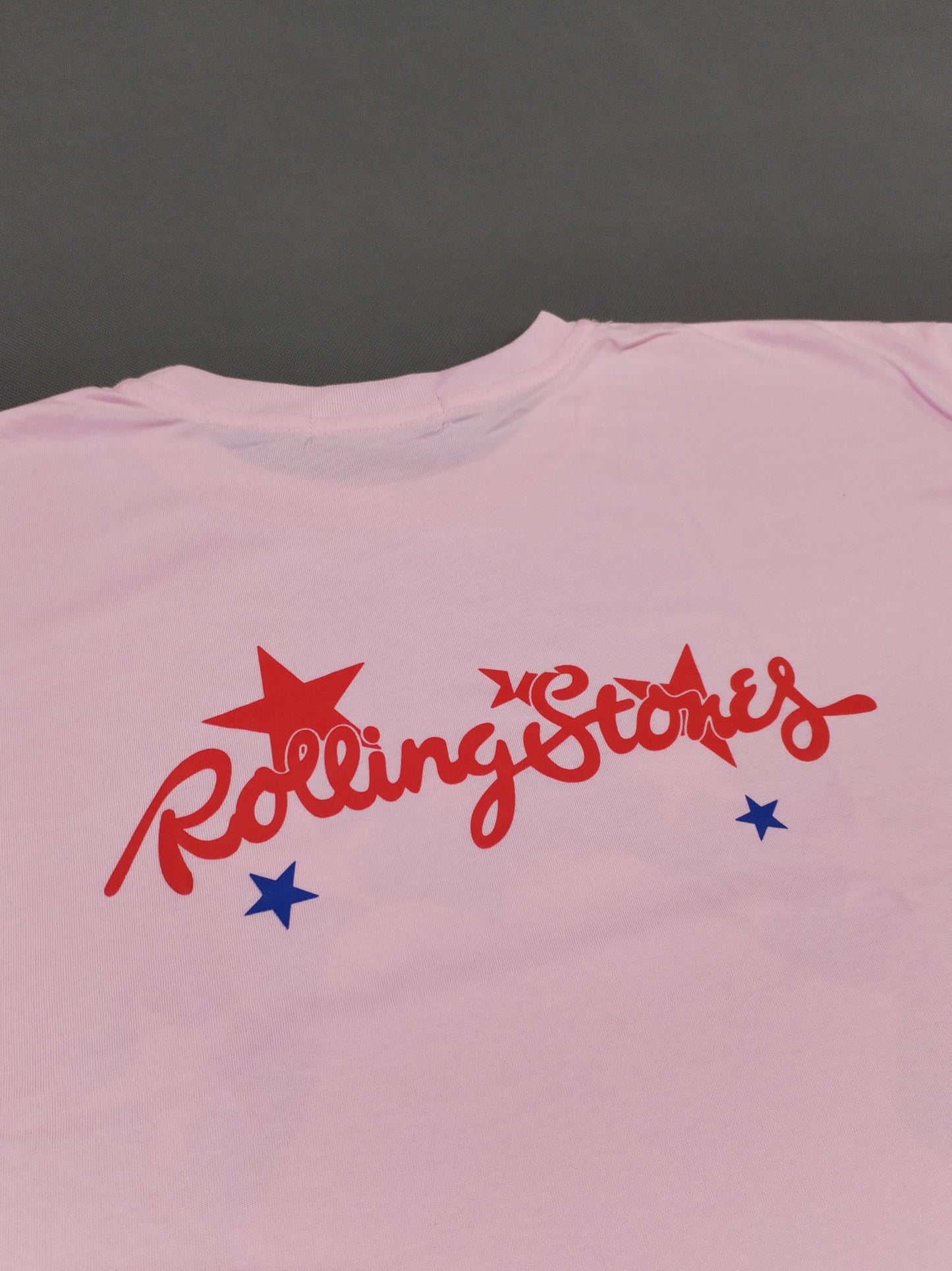 Polo Oversize Rolling Stones Rosado