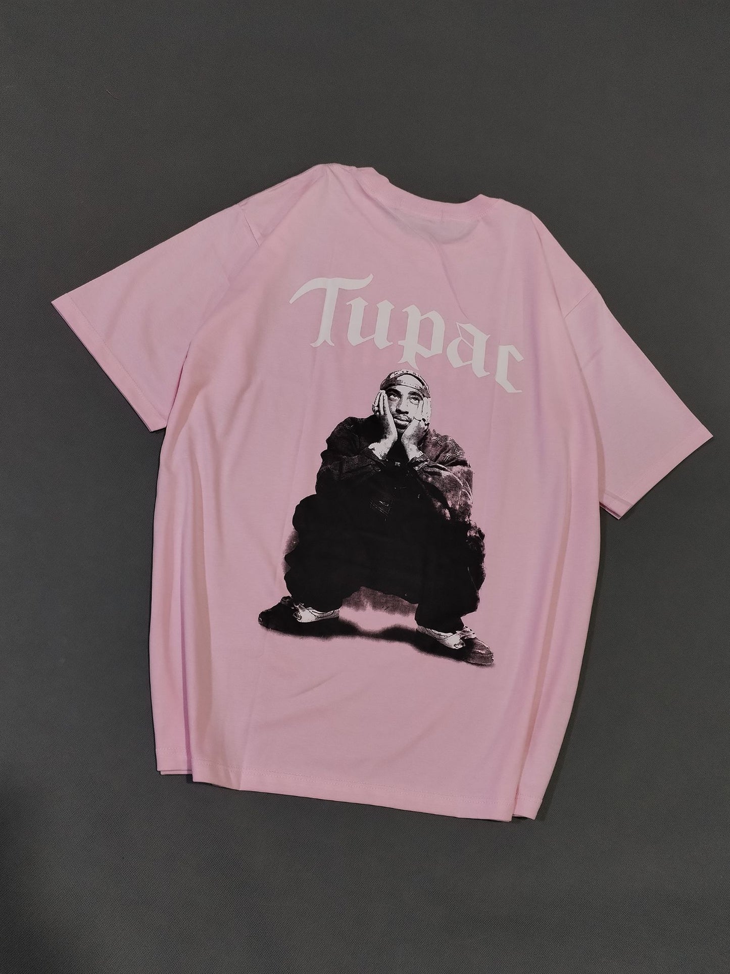 Polo Oversize Tupac Rosado