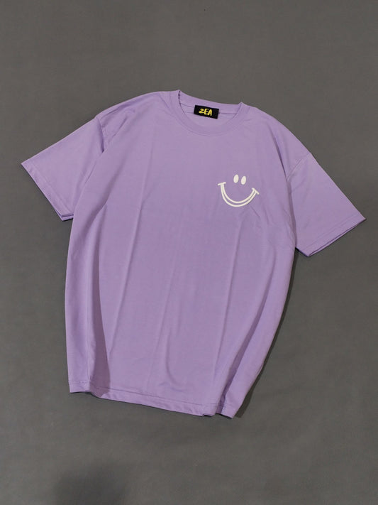 Polo Oversize Sonrisa Lila