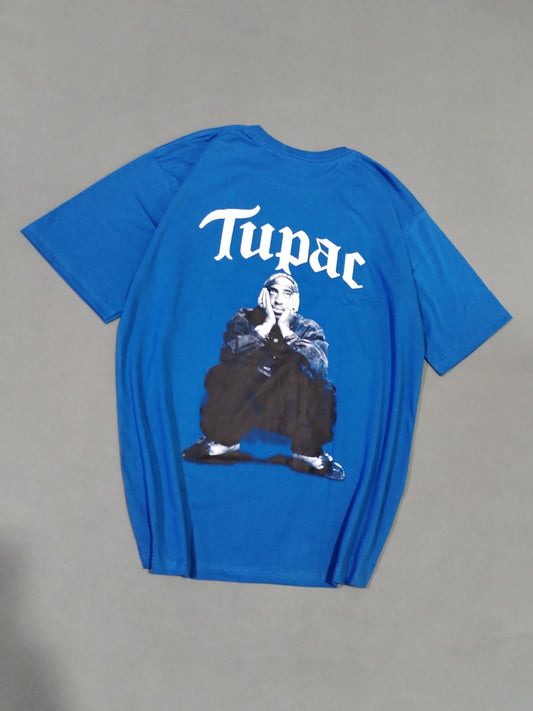 Polo Oversize Tupac Azul