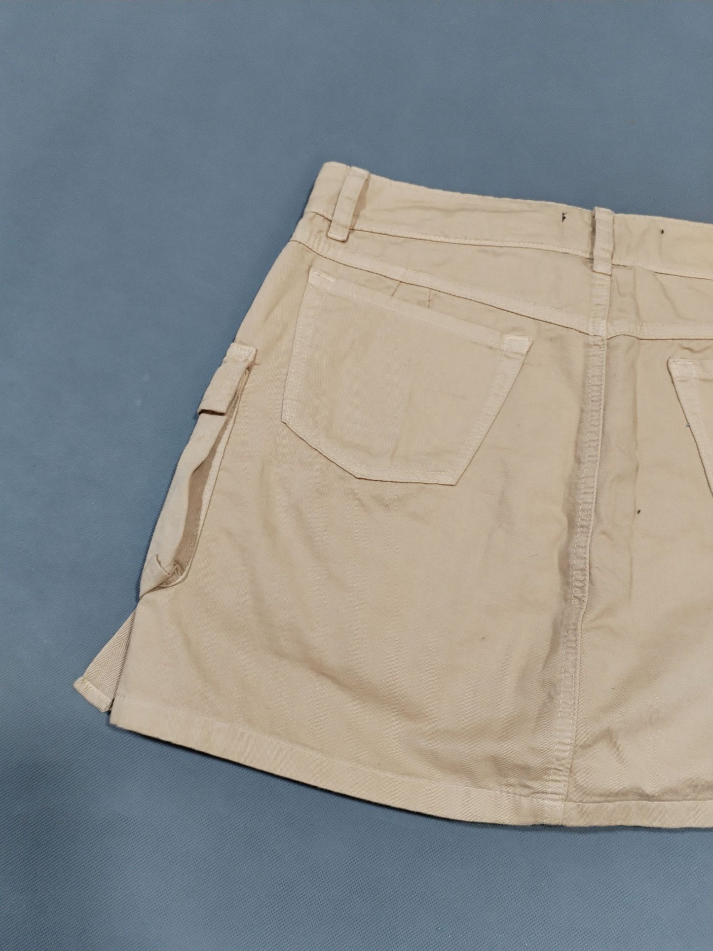 Falda Cargo con Short Interior Beige