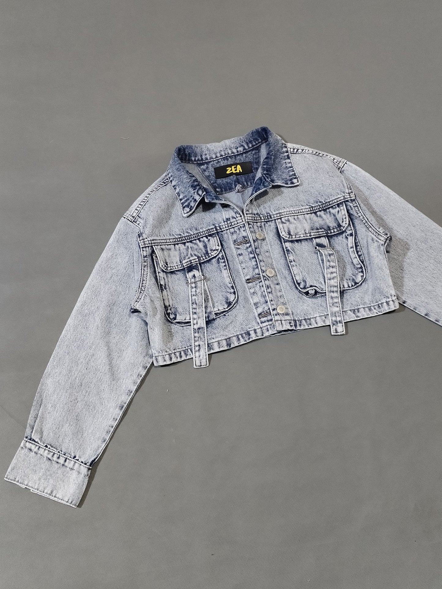 Jacket Denim Cargo Hielo